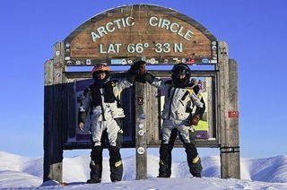 Martin Brucker berichtet im Bergdorfhaus in Schuttertal-Schweighausen von seinem Motorradabenteuer im Yukon
