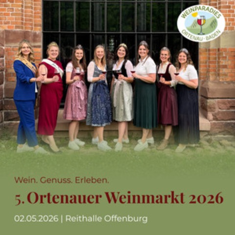 5. Ortenauer WeinMarkt 2026 - Wein. Genuss. Erleben. - Offenburg - 02.05.2026 12:00