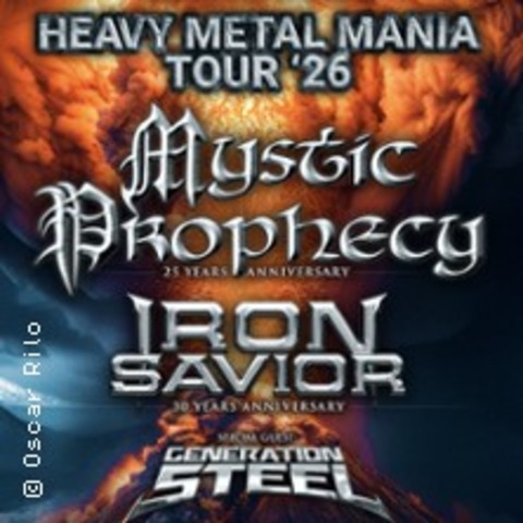 Iron Savior & Mystic Prophecy - Celebrating 30 & 25 years of Metal! - K�LN - 12.12.2026 20:00