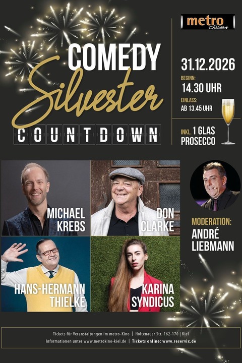 COMEDY SILVESTER COUNTDOWN - Live - Kiel - 31.12.2026 14:30