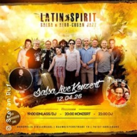 Salsa Live Konzert mit Latin Spirit - Karlsruhe - 12.04.2026 19:00