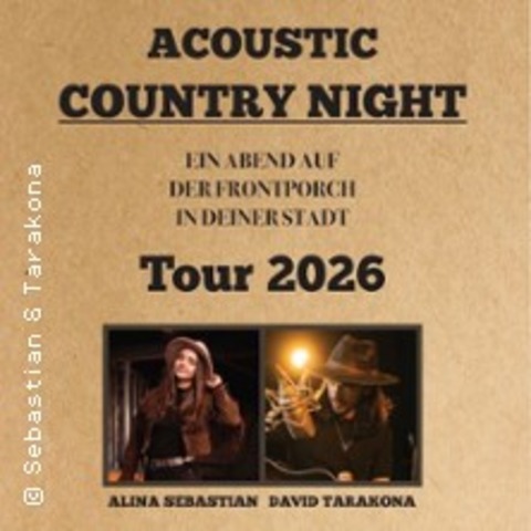 Acoustic Country Night mit Alina Sebastian & David Tarakona - ROSTOCK - 11.09.2026 20:00