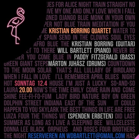 Kristian Borring Quartet - Freiburg - 12.04.2026 20:00