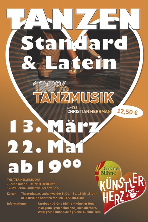 Tanzveranstaltungen im Theater Hellersdorf - Mit DJ Christian Hermann - Berlin - 13.03.2026 19:00