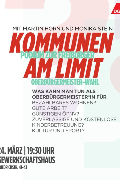 Wahlzeit: Kommunen am Limit - Freiburg - 24.03.2026 19:30