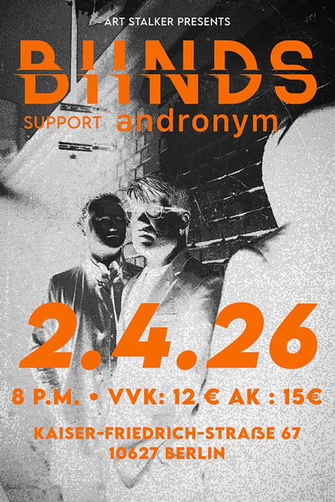 HAZEFORM - Trip Hop/Ambient/Experimentell/Hip Hop - BIINDS + ANDRONYM - BERLIN - 02.04.2026 20:00