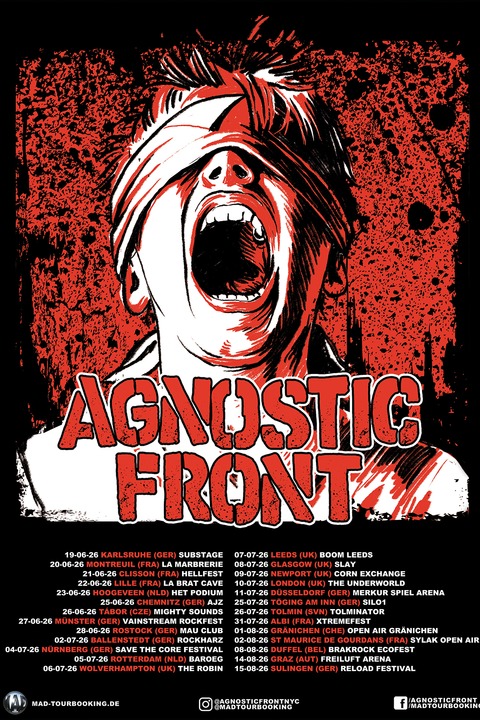 AGNOSTIC FRONT - Karlsruhe - 19.06.2026 20:00