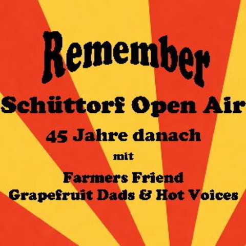 Remember Sch�ttorf Open Air - Live: Farmes Friend, Grapefruit Dads & Hot Voices - Sch�ttorf - 03.10.2026 20:00