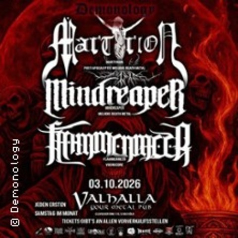 Martyrion + Mindreaper + Flammenmeer - K�LN - 03.10.2026 18:00