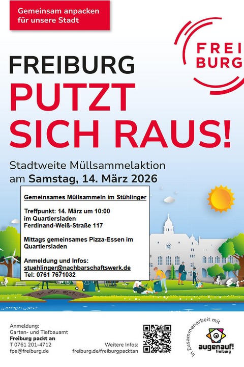 "Freiburg putzt sich raus" im St�hlinger - Freiburg - 14.03.2026 10:00