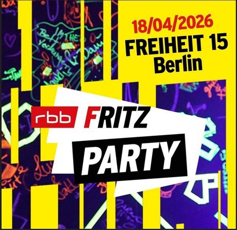Fritz Party - Berlin - 18.04.2026 21:00