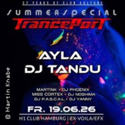 Tranceport - Summerspecial with AYLYA - HAMBURG - 19.06.2026 22:00