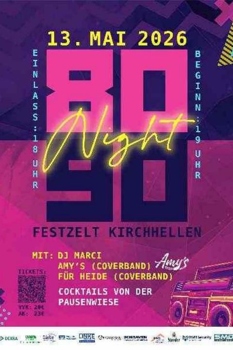 80er & 90er Party - Zeltveranstaltung - Bottrop-Kirchhellen - 13.05.2026 19:00