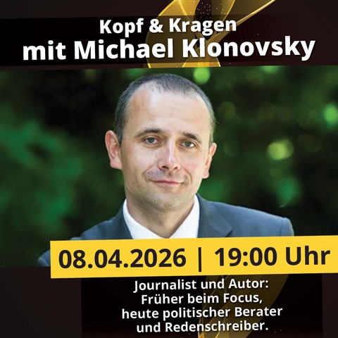 Kopf & Kragen mit Michael Klonovsky | Magdeburg | machwerk - Magdeburg - 08.04.2026 19:00
