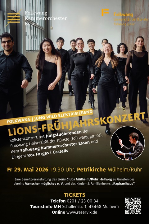Lions-Benefizkonzert - Folkwang in M�lheim - M�lheim an der Ruhr - 29.05.2026 19:30