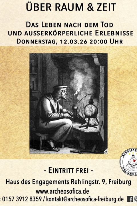 �ber Zeit & Raum: au�erk�rperliche Erfahrungen - Freiburg - 12.03.2026 20:00