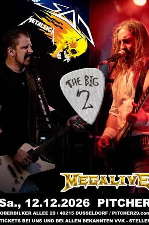 „A TRIBUTE TO THE BIG 2“ - METALLICA by SAD & Support: MEGADETH by MEGALIVE - D�sseldorf - 12.12.2026 17:30