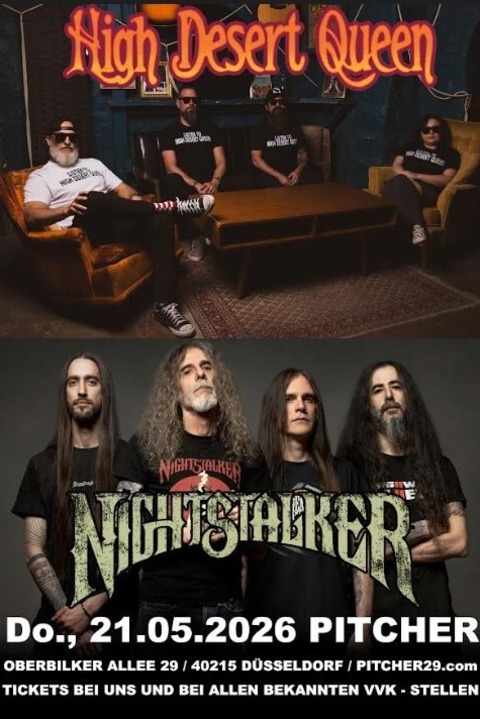 HIGH DESERT QUEEN + NIGHTSTALKER - D�sseldorf - 21.05.2026 19:00