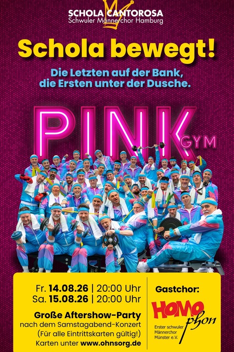 SCHOLA BEWEGT! - Die Letzten auf der Bank, die Ersten unter der Dusche! - Hamburg - 14.08.2026 20:00
