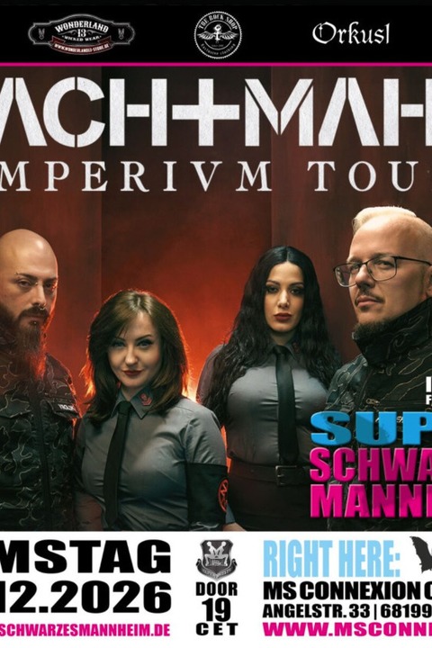 Nachtmahr - IMPERIVM Tour - inkl. Super Schwarzes Mannheim - Mannheim - 05.12.2026 20:00