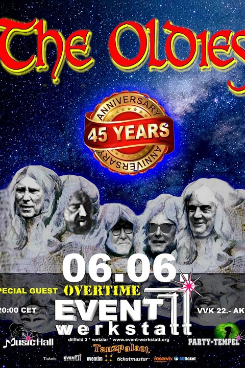 THE OLDIES 454 Years Anniversary - Die Dienst�lteste Hessische Coverband - Wetzlar - 06.06.2026 20:00
