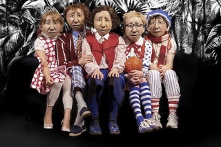 Die Familie Fl�z ist bei der Ortenauer Puppenparade in der Oberrheinhalle Offenburg zu Gast