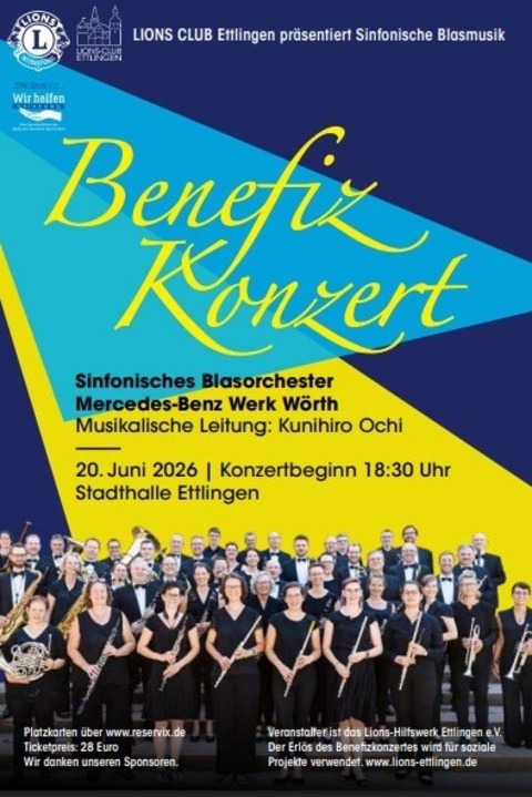 Sinfonische Blasmusik - Benefizkonzert - Ettlingen - 20.06.2026 18:30