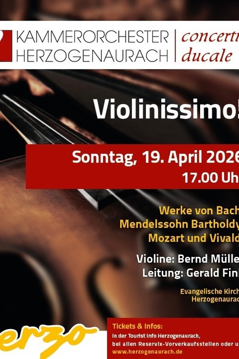 Concertino Ducale 2026 - Violinissimo! - Herzogenaurach - 19.04.2026 17:00