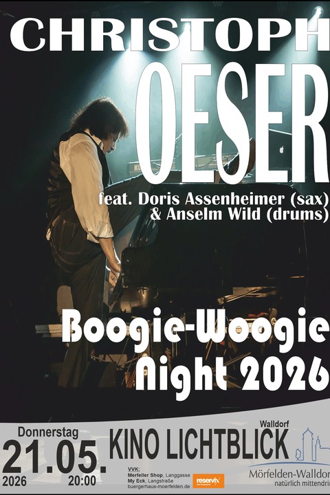 Christoph Oeser - Boogie-Woogie-Night 2026 - M�rfelden-Walldorf - 21.05.2026 20:00
