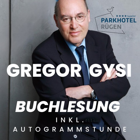 Gregor Gysi - Ein Leben ist zu wenig. Die Autobiographie - R�gen - 29.08.2026 19:00