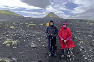 Inga Krumrey und Werner Schillinger berichten in Teningen-K�ndringen von ihrer Fernwanderung auf Island