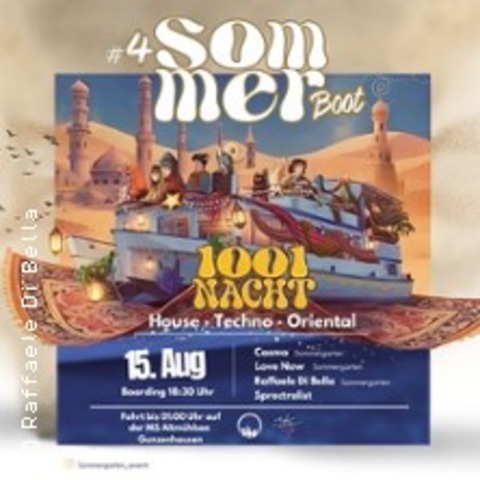 Sommerboot - 1001 Nacht - GUNZENHAUSEN - 15.08.2026 19:00