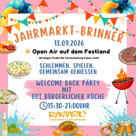 Rantastic Jahrmarktbrinner - Welcome back at home - Brunch im September - Baden-Baden - 13.09.2026 15:30