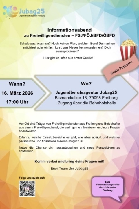 Infoabend | Freiwilligendienste - Freiburg - 16.03.2026 17:00