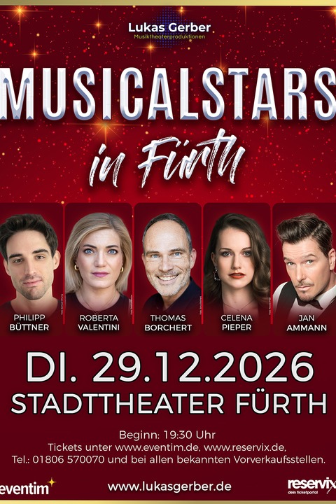 Musicalstars in F�rth - F�rth - 29.12.2026 19:30