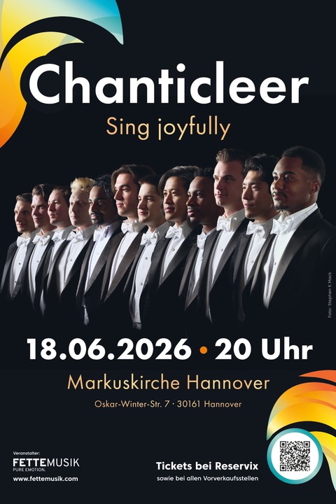 Chanticleer - Sing joyfully - Hannover - 18.06.2026 20:00