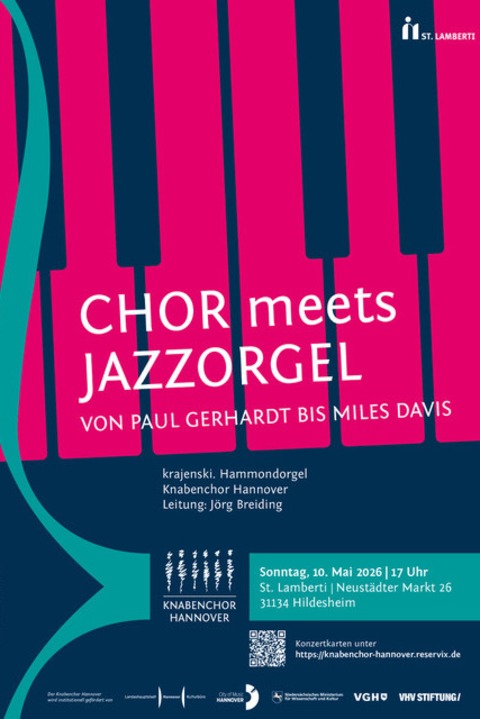 Konzerte 2026 - Chor meets Jazzorgel - Hildesheim - 10.05.2026 17:00