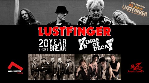 45 Jahre Punk�n�Roll - LustfingeR live - Support: 20 Year Short Break & Kings of Decay - Freising - 23.10.2026 20:00