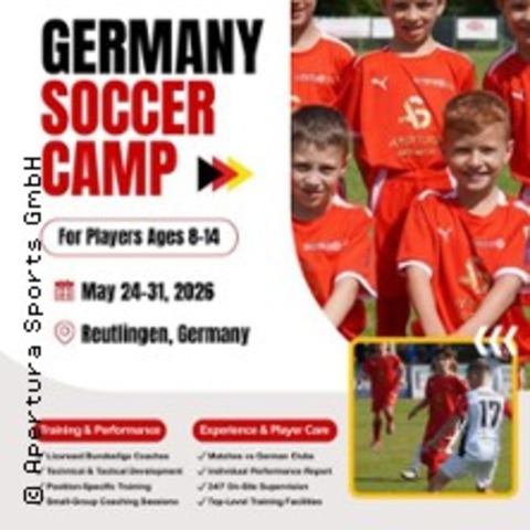 Germany Soccer Camp 2026 | Apertura Sports + ISAC Academy - Reutlingen - 24.05.2026 10:00
