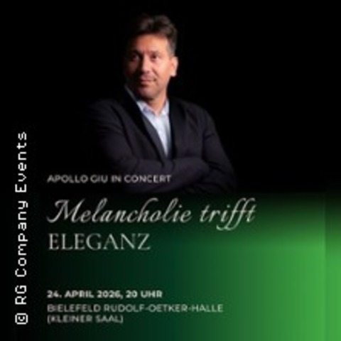 Apollo Giu - Melancholie trifft Eleganz - Bielefeld - 24.04.2026 20:00