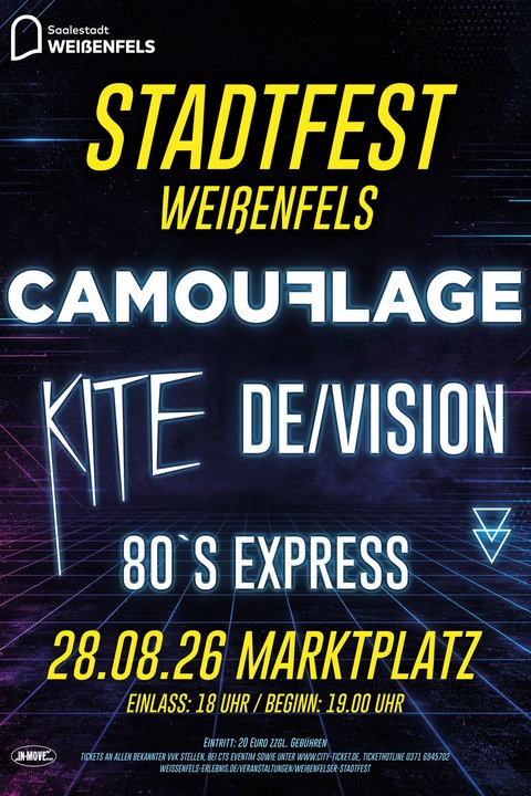 Synthie-Pop-Night zum Wei�enfelser Stadtfest - Wei�enfels - 28.08.2026 19:00