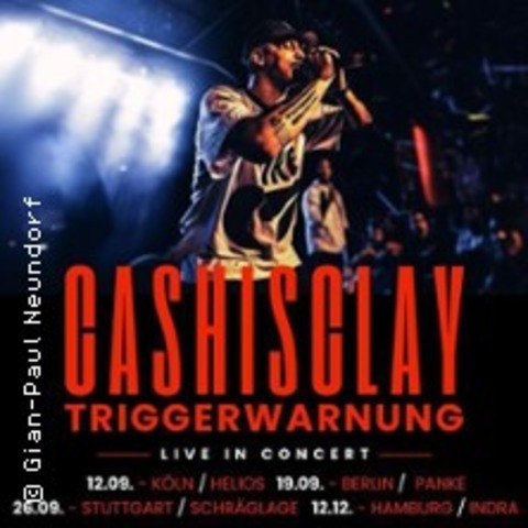 Cashisclay - Triggerwarnung Tour - Stuttgart - 26.09.2026 18:00