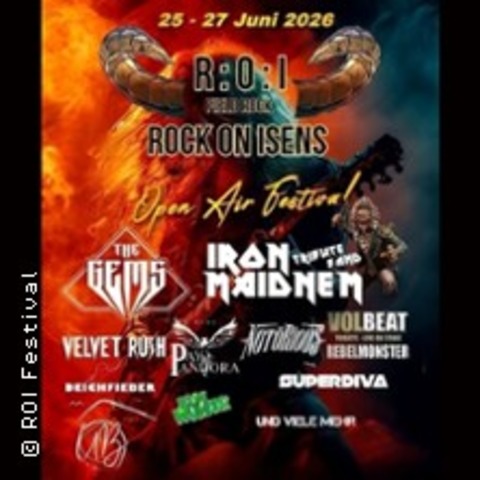 R:O:I Rock On Isens Festival 2026 - BUTJADINGEN / ISENS - 27.06.2026 13:00