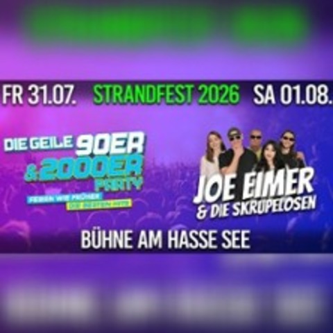 Strandfest am Hassesee - BRAUNSBEDRA - 31.07.2026 20:00