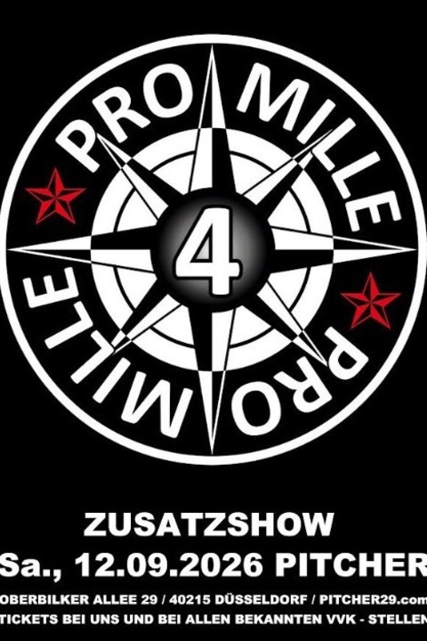 4 PROMILLE - Zusatzshow - D�sseldorf - 12.09.2026 19:00