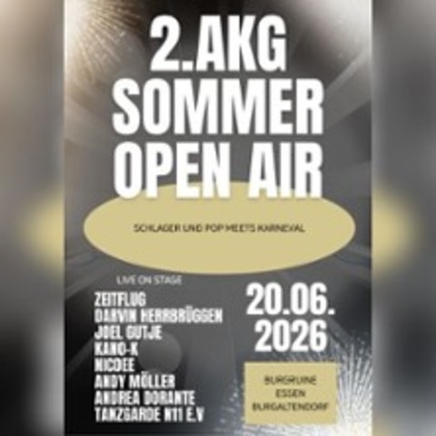 2. AKG Sommer Open Air - ESSEN - 20.06.2026 16:00