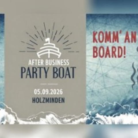 After Business Partyboat Holzminden - HOLZMINDEN - 05.09.2026 15:00