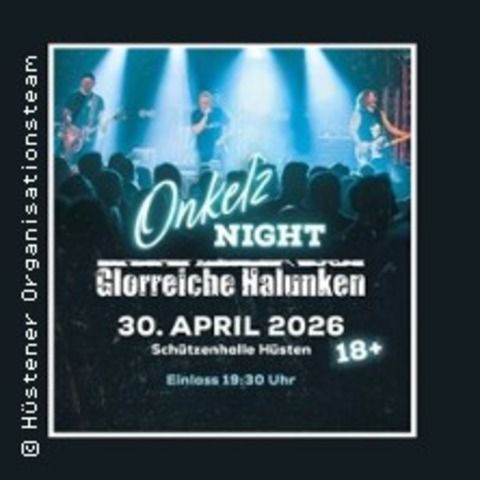 B�hse Onkelz Tribut- Glorreiche Halunken - ARNSBERG - 30.04.2026 19:30