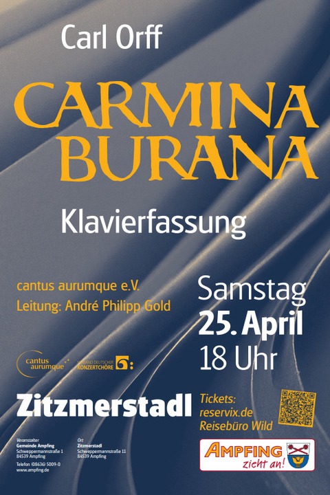Carmina Burana - Klavierfassung - Ampfing - 25.04.2026 18:00
