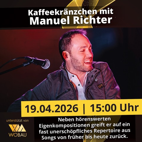 Kaffeekr�nzchen mit Manuel Richter | Magdeburg | machwerk - Magdeburg - 19.04.2026 15:00